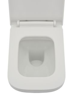 Подвесной унитаз AQUAme AQM2007 с крышкой-сиденьем белый глянцевый